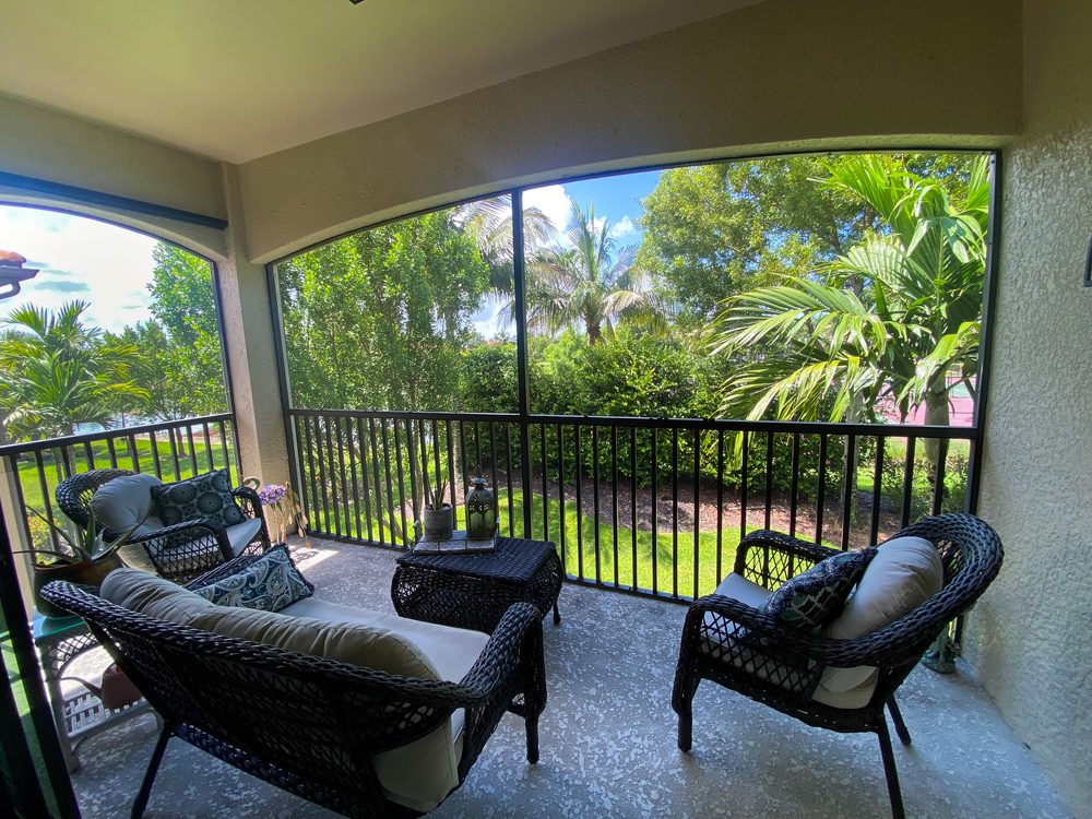 Screened lanai